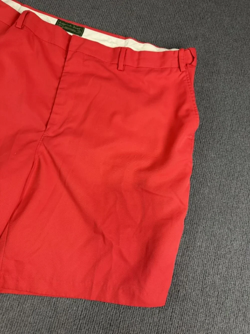 Adjust-A-Band Mens Red Expandable Waist Shorts 44